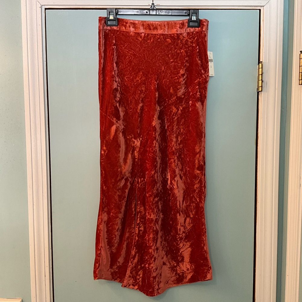 NWT Crushed Velvet Skirt by Maeve from Anthropologie